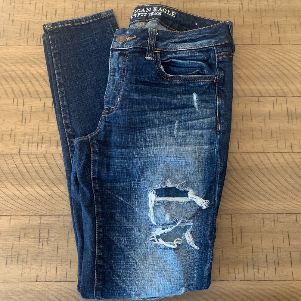 American Eagle ripped jeans
